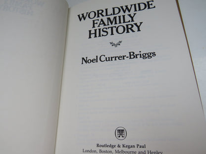 Worldwide Family History By Noel Currer-Briggs 1982 book image 4