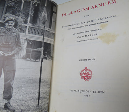 De Slag Om Arnhem by Generaal-Majoor R. E. Urquhart, 1958 book image 4