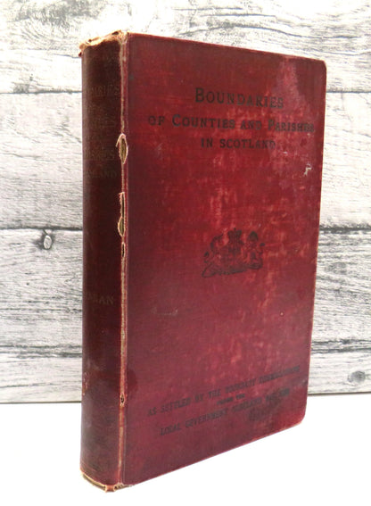 Boundaries of Counties and Parishes In Scotland By Hay Shennan 1892 book front cover
