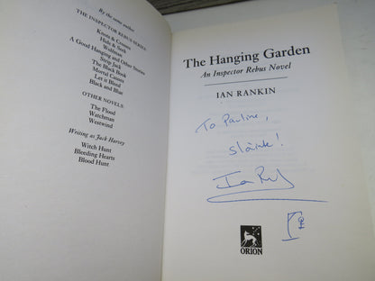 The Hanging Garden An Inspector Rebus Novel By Ian Rankin 1998 Author Signed