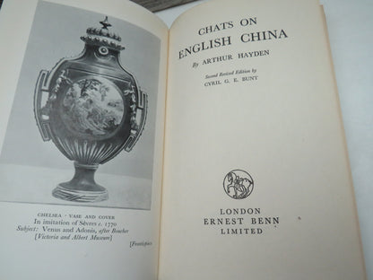 Chats On English China By Arthur Hayden 1952