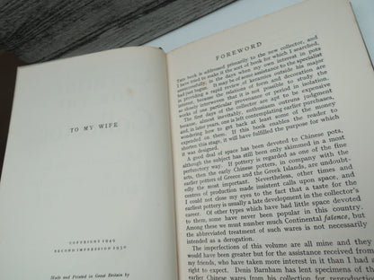 Ceramics For The Collector An Introduction To Pottery & Porcelain By George Savage 1950