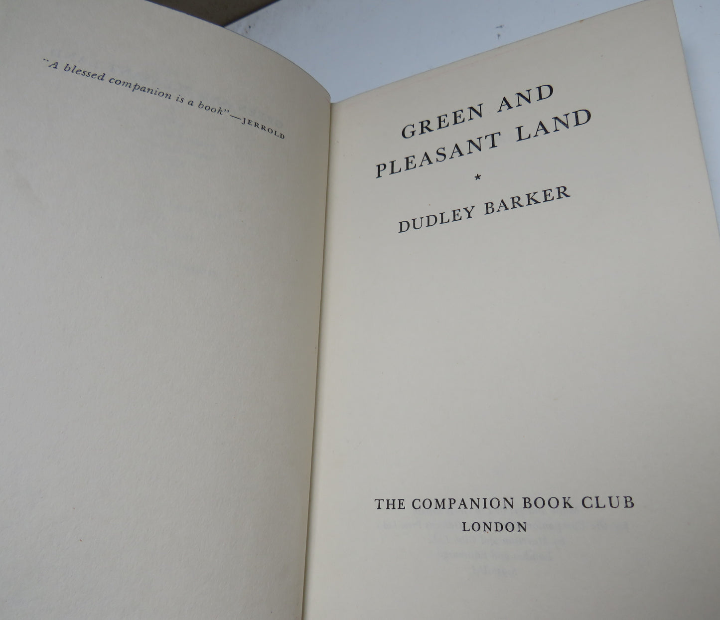 Green and Pleasant Land by Dudley Barker