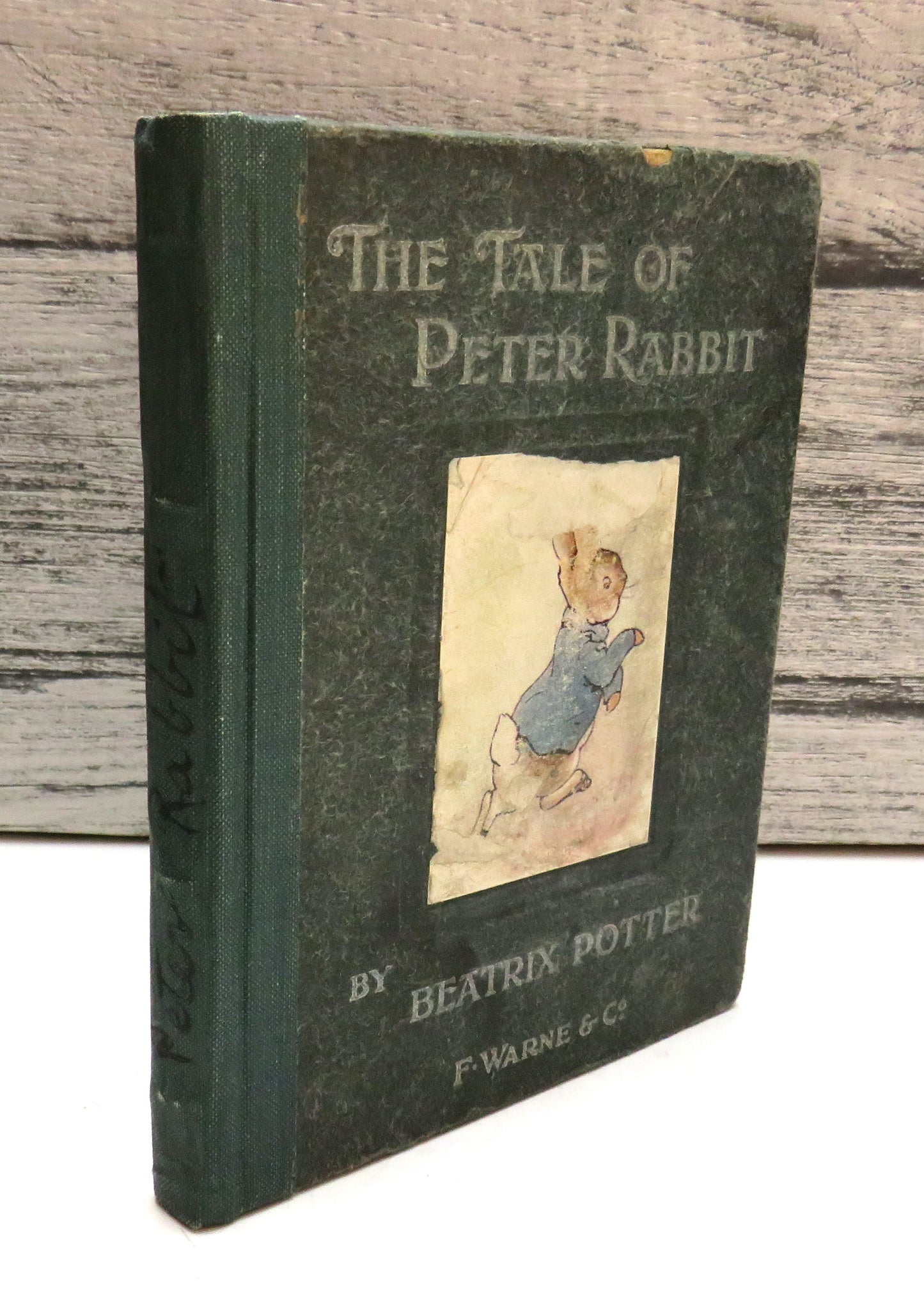 The Tale of Peter Rabbit by Beatrix Potter, First Edition (Antique Children's Book, 1902) book front cover