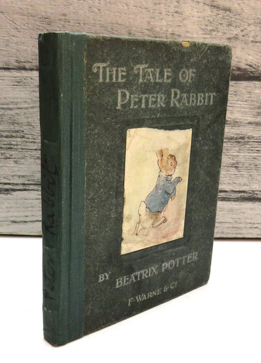 The Tale of Peter Rabbit by Beatrix Potter, First Edition (Antique Children's Book, 1902) book front cover