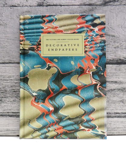 The Victoria and Albert Colour Books - Decorative Endpapers 1988 book front cover