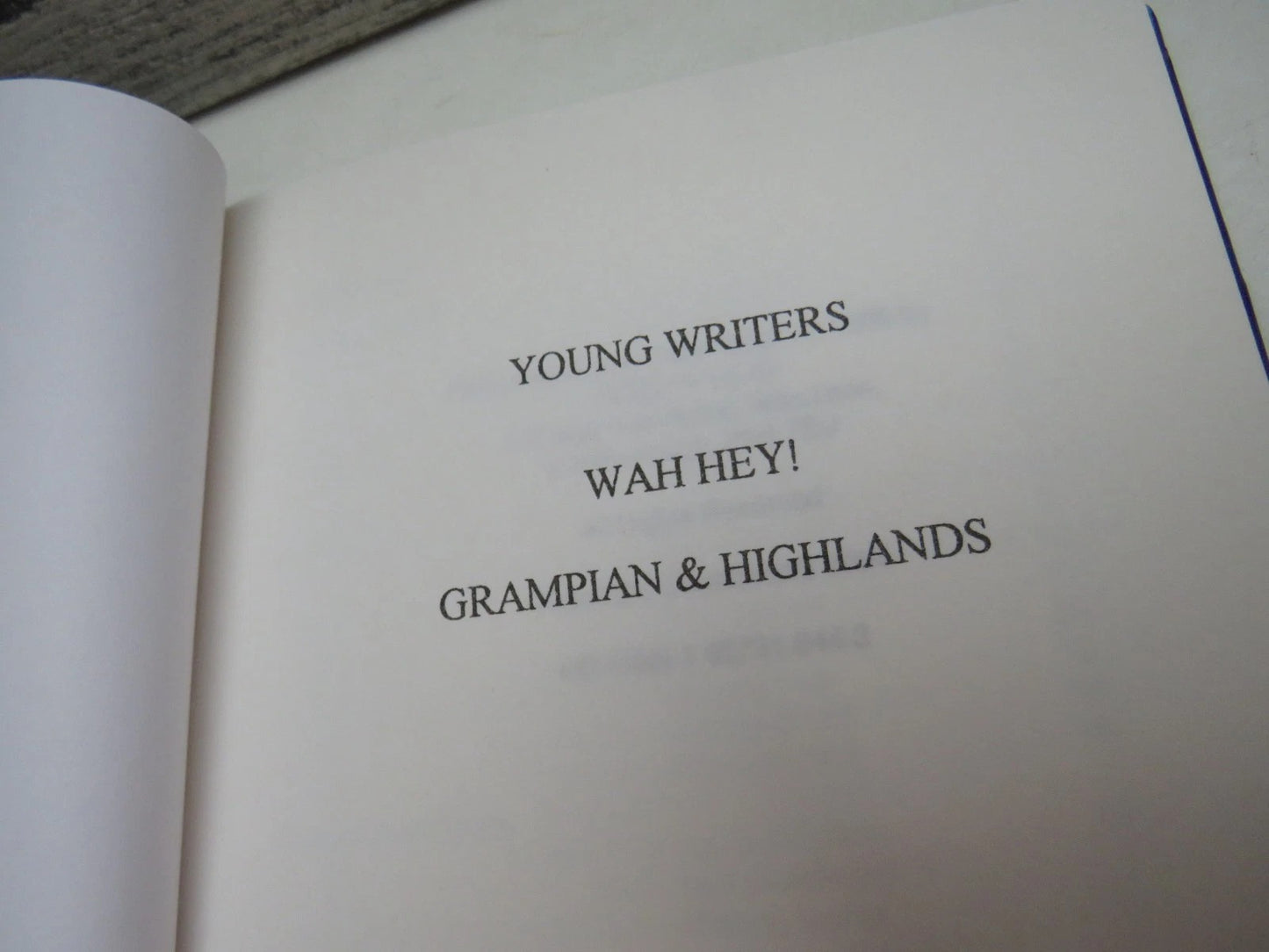 Young Writers Wah Hey Grampian & Highlands 1995, Book Image 3