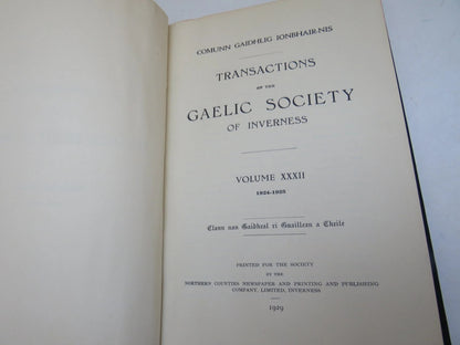 Transactions of the Gaelic Society of Inverness Vols XXX & XXXII (Scottish History Book Set, 1924 &  book image 6
