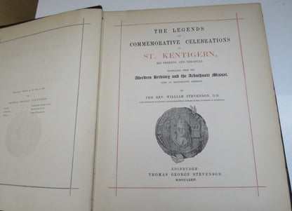 The Legends And Commemorative Celebrations Of St. Kentigern By The Rev William Stevenson 1874 book image 4