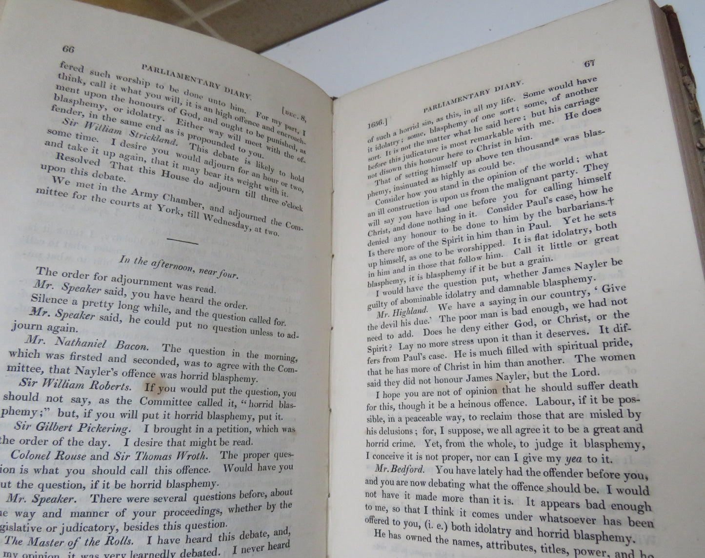 Diary Of Thomas Burton Esq Member In The Parliaments of Oliver and Richard Cromwell From 1656 to 1659 By John Towill Rutt Vol I 1828