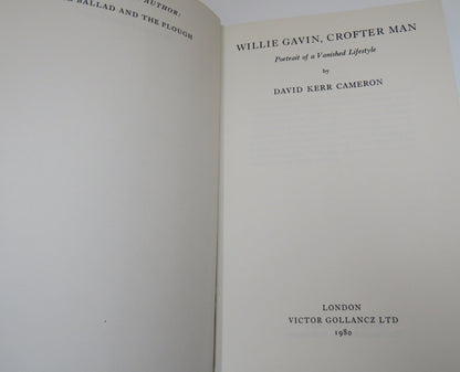 Willie Gavin, Crofter Man Portrait Of A Vanished Lifestyle By David Kerr Cameron 1980 book image 4