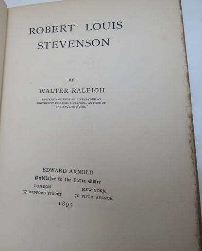 Robert Louis Stevenson By Walter Raleigh 1895 book image 4