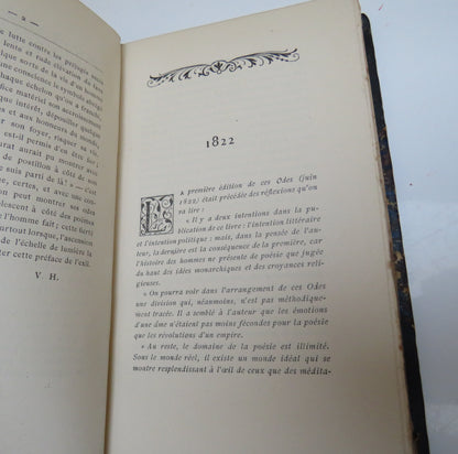 Oeuvres De Victor Hugo O'Des Et Ballades Les Orientales  Antique French Book book image 4