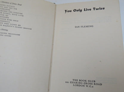 You Only Live Twice By Ian Fleming 1964 Book Club Edition book image 4