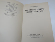 Load image into Gallery viewer, On Her Majesty&#39;s Secret Service By Ian Fleming 1963 Book Club Edition
