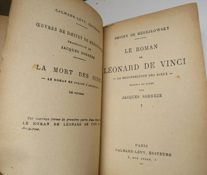 Le Roman De Leonard De Vinci by Dmitry Merejkowky 1925 book image 3