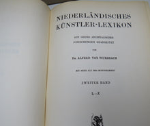 Load image into Gallery viewer, Niederlandisches Kunstler-Lexikon Von Dr Alfred Von Wurzbach L-Z- Dutch Book
