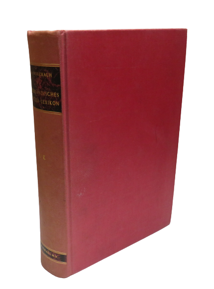 Niederlandisches Kunstler-Lexikon Von Dr Alfred Von Wurzbach - Dutch Book