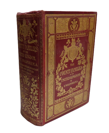 The County Families Of The United Kingdom By Edward Walford 1881 book front cover