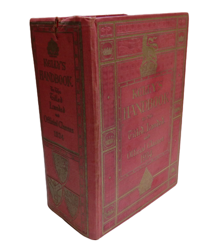 Kelly's Handbook To The Titled, Landed And Official Classes 1934 book front cover