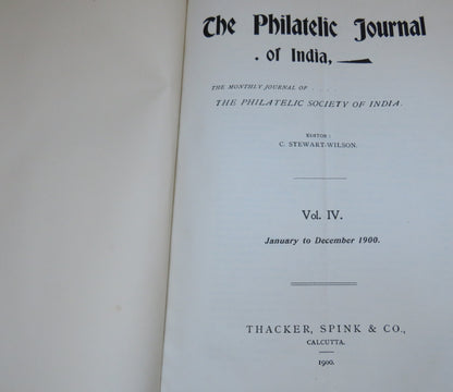 The Philatelic Journal Of India Vol IV 1900 - The Monthly Journal Of The Philatelic Society Of India book image 4