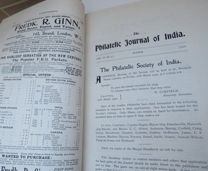 The Philatelic Journal Of India Vol IV 1900 - The Monthly Journal Of The Philatelic Society Of India book image 5