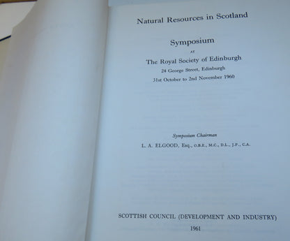 Natural Resources In Scotland Symposium At The Royal Society Of Edinburgh 1960 book image 3
