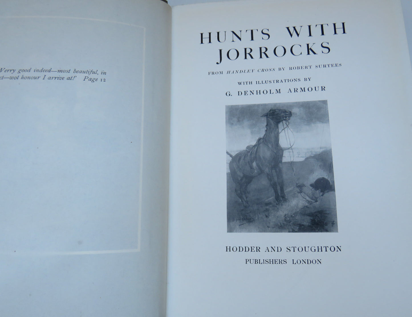 Hunts With Jorrocks From Handley Cross By Robert Surtees