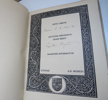 Poems By Thomas Gray Printed Privately For Eton College 1920 book image 3