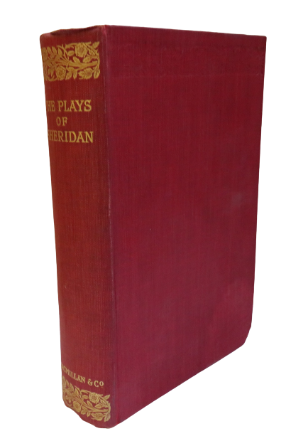 The Plays Of Richard Brinsley Sheridan 1900 book front cover