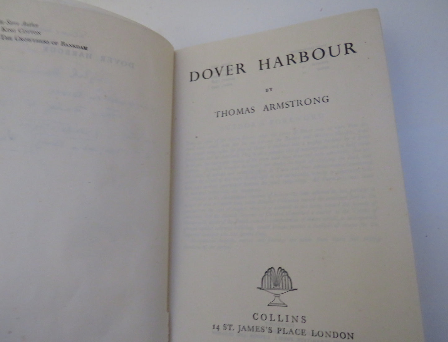 Dover Harbour By Thomas Armstrong 1949