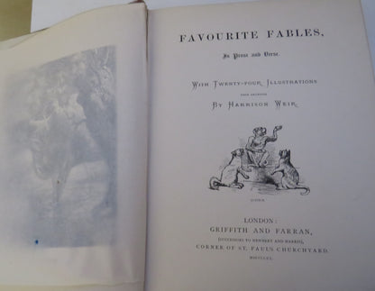 Favourite Fables, In Prose and Verse With 24 Illustrations By Harrison Weir 1870 book image 5