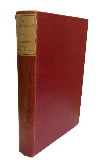 The School For Scandal And The Rivals By Richard Brinsley Sheridan 1896 book front cover