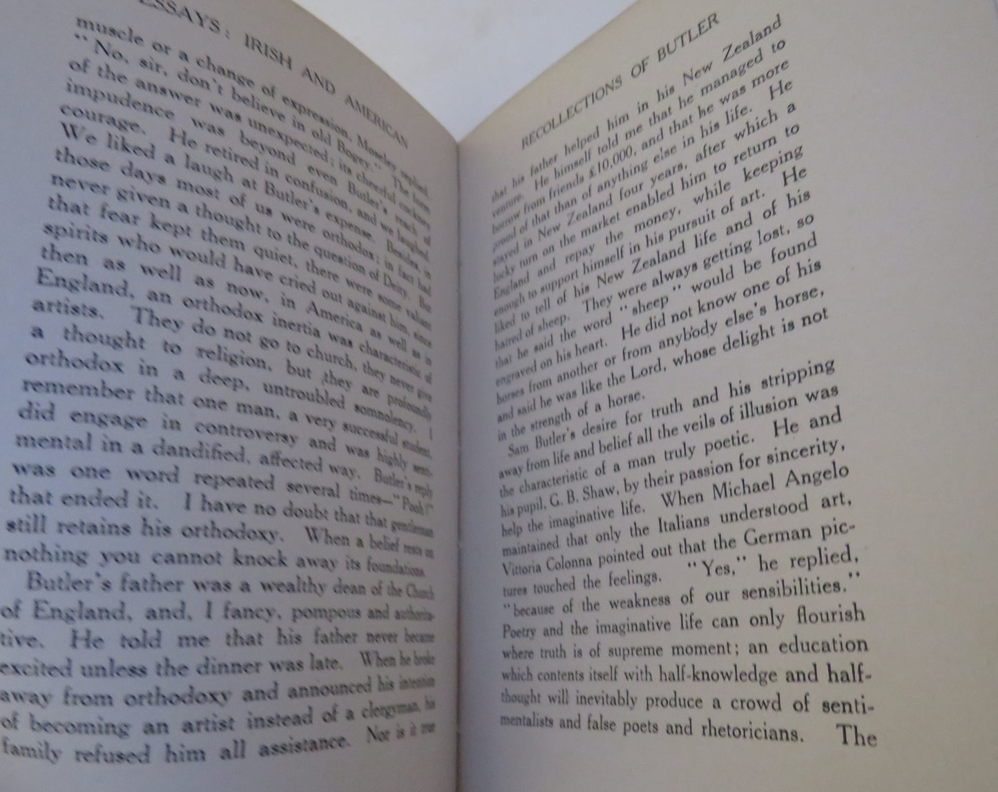 Essays Irish and American By John Butler Yeats 1918