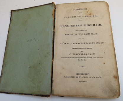 Comhnadh Arson Aoradh Teaghlaich Agus Urnuighean Diomhair 1829 Gaelic Book book image 3