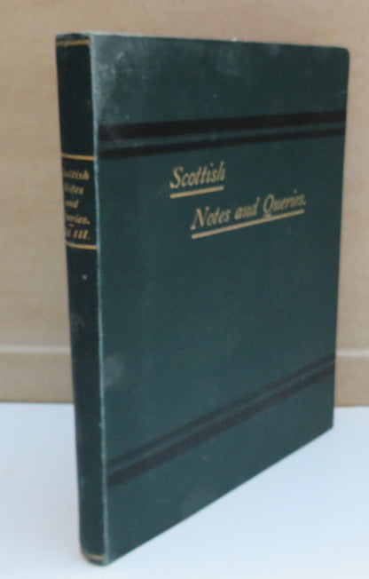 Scottish Notes and Queries Vol III 1890 book image 2