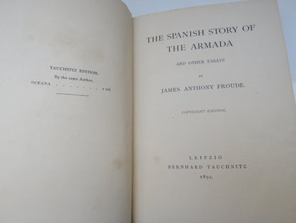The Spanish Armada Story Of The Armada and Other Essays By James Anthony Froude 1892 book image 3