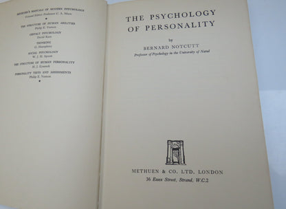 The Psychology Of Personality By Bernard Notcutt 1953 book image 3