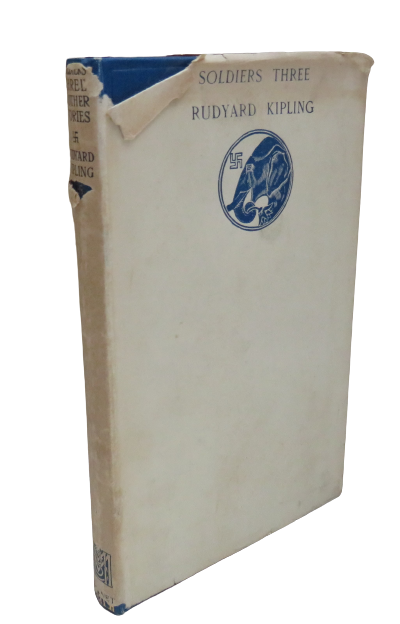 Soldiers Three The Story Of The Gadsbys In Black & White By Rudyard Kipling 1926 book front cover