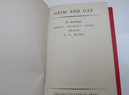 Grim And Gay An Anthology Heroic Dramatic Comic Selected By A.C. Ward 1942 book image 4