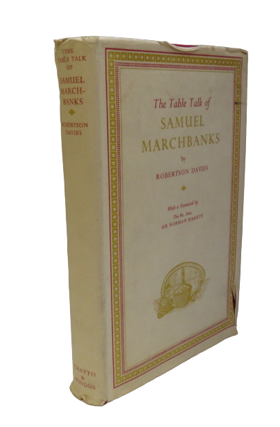 The Table Talk Of Samuel Marchbanks By Robertson Davies 1951 book front cover