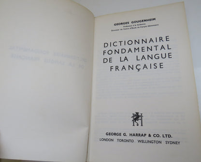 Dictionnaire Fondamental De La Langue Francasie 1958 book image 4