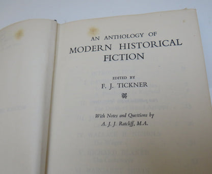 An Anthology Of Modern Historical Fiction Edited By F.J. Tickner 1939 book image 4