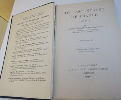 The Ascendancy Of France 1698-1715 By Henry Offley Wakeman 1946 book image 3