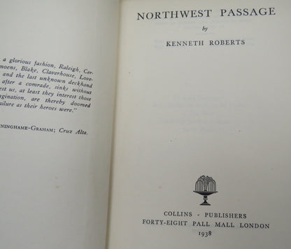 Northwest Passage By Kenneth Roberts 1938 book image 3