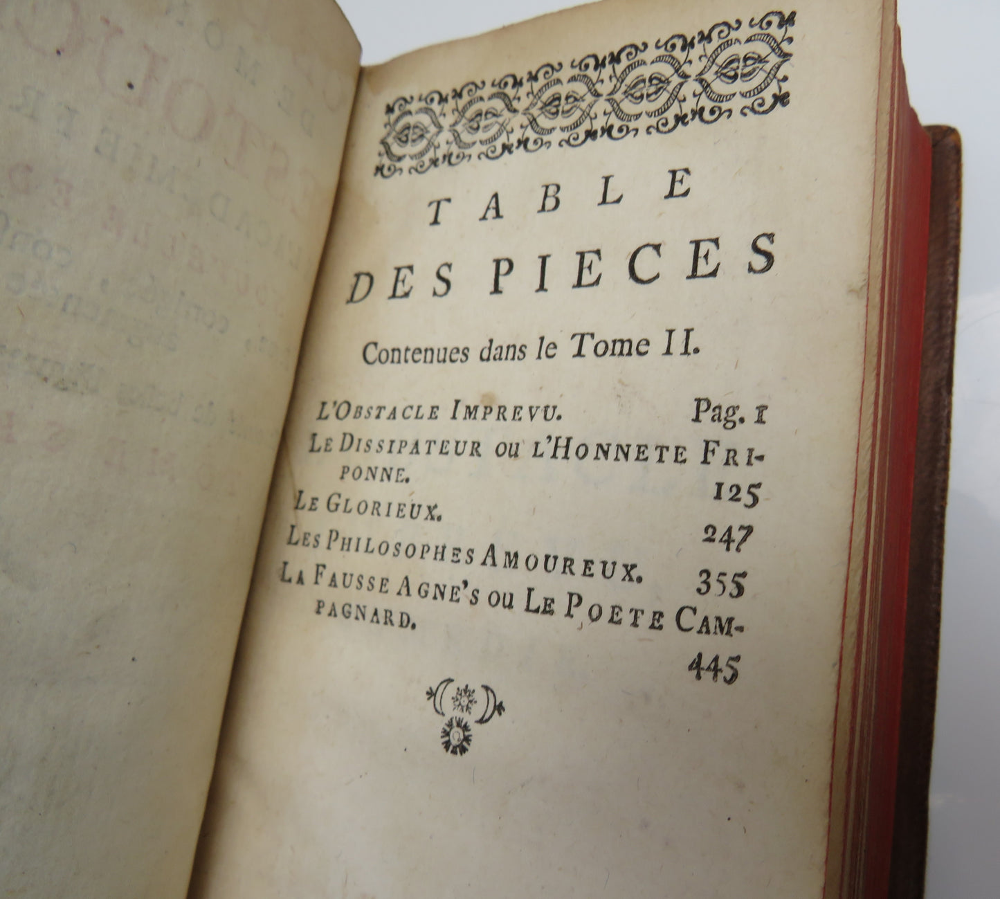 Oeuvres De Monsieur Destouches De L'Academie Fancoise Nouvelle Edition Volume II 1755 Antique French Book