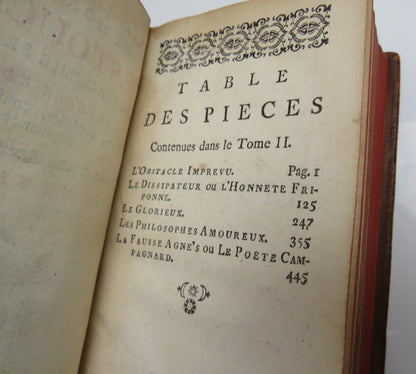 Oeuvres De Monsieur Destouches De L'Academie Fancoise Nouvelle Edition Volume II 1755 Antique French book image 8