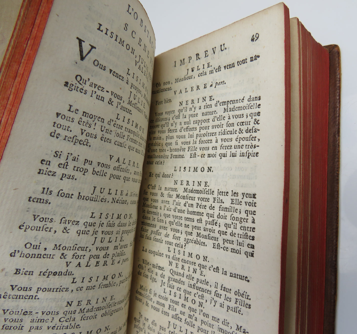 Oeuvres De Monsieur Destouches De L'Academie Fancoise Nouvelle Edition Volume II 1755 Antique French Book