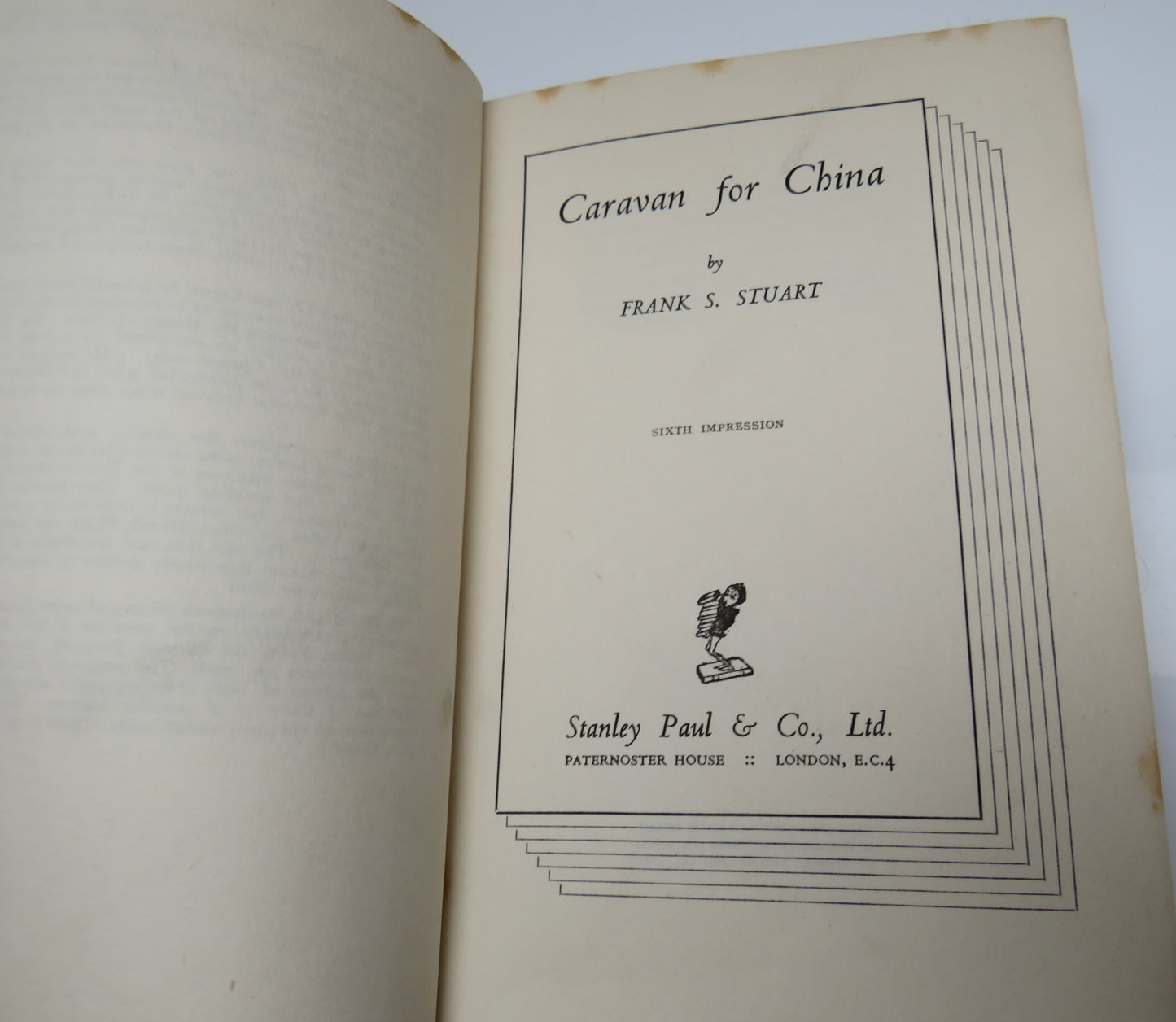 Caravan For China By Frank S. Stuart