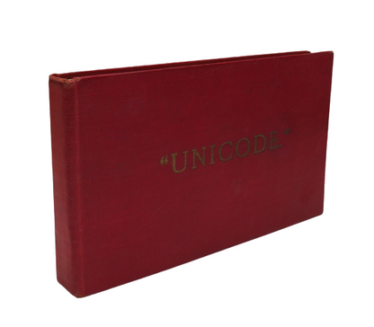 "Unicode" The Universal Telegraphic Phrase-Book 1934 book front cover